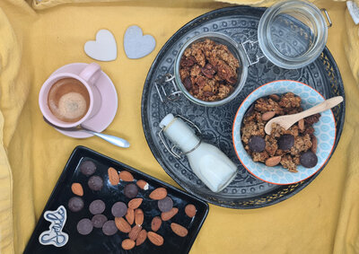 Granola noir amandes bio