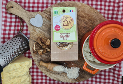 Kit pour risotto aux cèpes bio