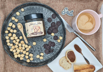 Pâte à tartiner noir noisettes bio