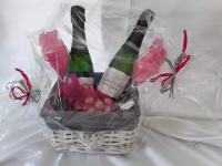 Corbeille 1/2 bouteille champagne