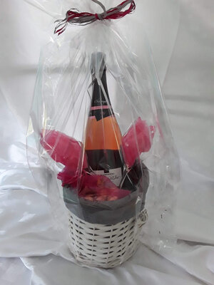 Corbeille champagne rosé