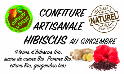 Confiture hibiscus gingembre