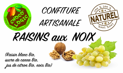 Confiture raisins aux noix