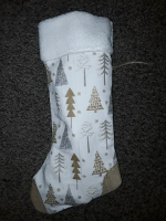 Botte de noel sapin doré et argent