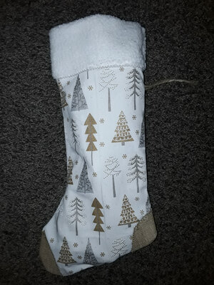 Botte de noel sapin doré et argent