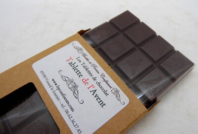 Tablette avent chocolat noir