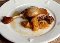 Cuisse de canard sce foie gras/champ