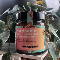 Tartinbale miel + noisettes + noir