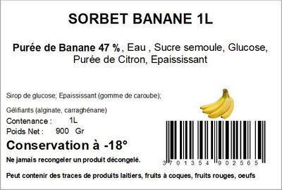 Sorbet banane