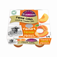 Yaourt brassé sur lit d'abricot