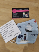 Masque barrière enfant pirate