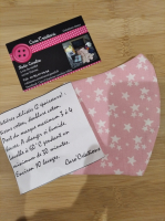 Masque barrière enfant étoile rose