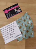 Masque barrière enfant feuille vert