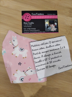 Masque barrière enfant lama