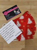 Masque barrière femme de sapin