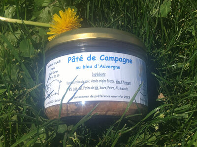 Paté de campagne au bleu d'auvergne