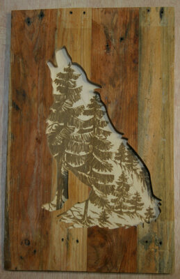 Loup assis