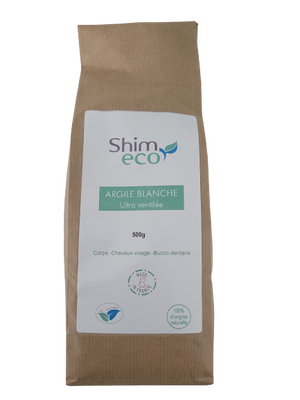 Argile blanche ultra ventilee
