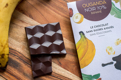 Chocolat noir ouganda 70% banane