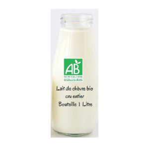 Lait de chèvre cru entier bio