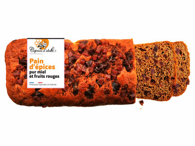 Pain d'épices miel et fruits rouges