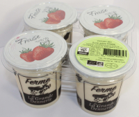 Yaourts fermiers bio arôme fraise
