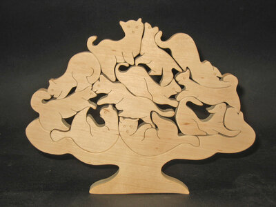 Puzzle chats dans coupe