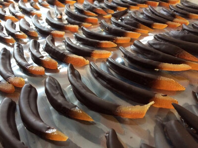 Orangettes au chocolat noir 70%