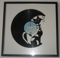 Vinyle chat lune