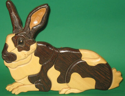 Intarsia lapin