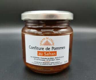 Confiture de pommes au safran