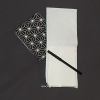 Bloc note géométrie noire