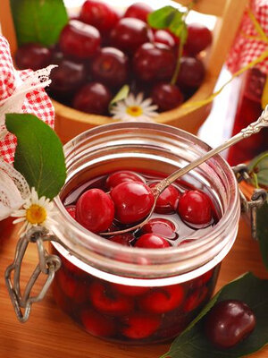 Cerises au sirop bio