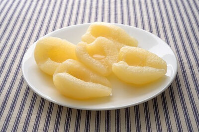 Poires au sirop bio
