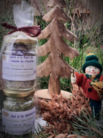 Etui sucre mauve  sel aux herbes du cézallier