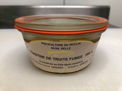 Toastine de truite fumée 200g