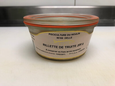 Rillettes de truite 200g