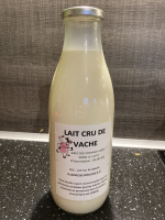 1 l de lait cru de vache+bouteille