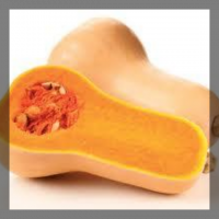 Courge butternut 'fendue'