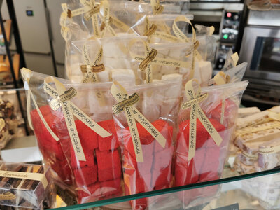 Guimauves à la purée de fraises bio