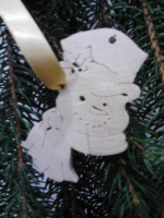 Noel tête bonhomme de neige