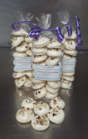 Meringues éclats d'amandes dessus