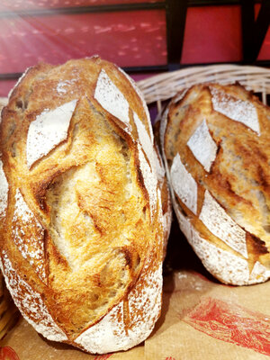 Pain de campagne tranche