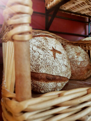 Tourte de meule tranche