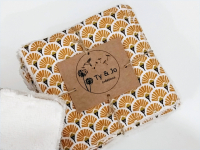 6 lingettes eventails jaunes