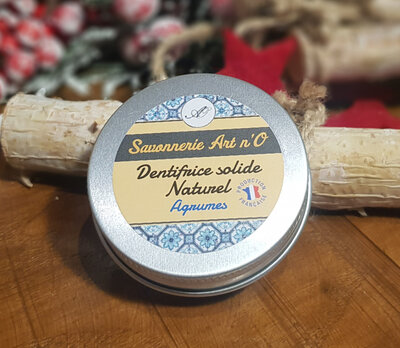 Dentifrice solide agrume