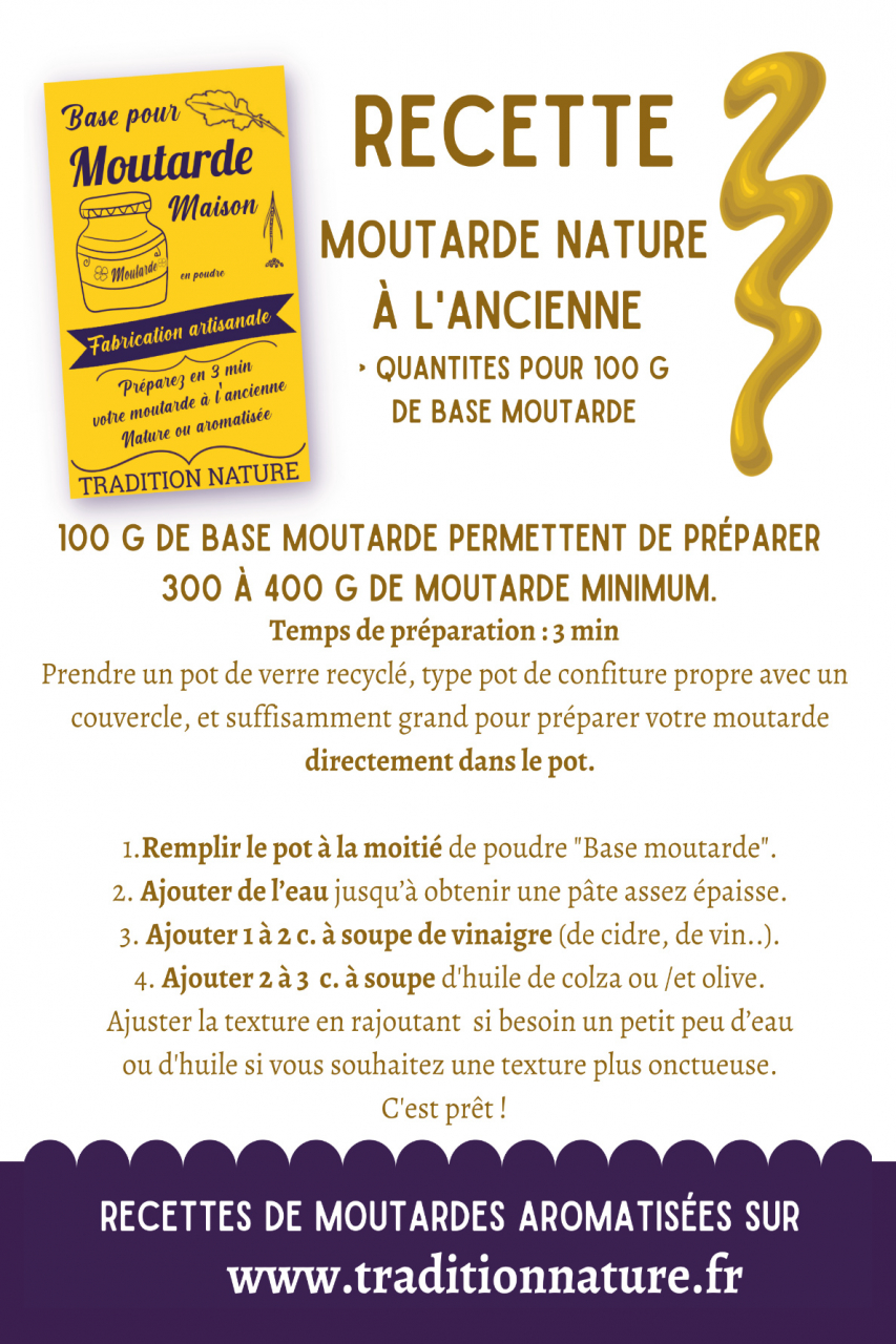 Farine de moutarde, Sachet 200 g