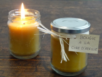 Bougie à la cire d'abeille
