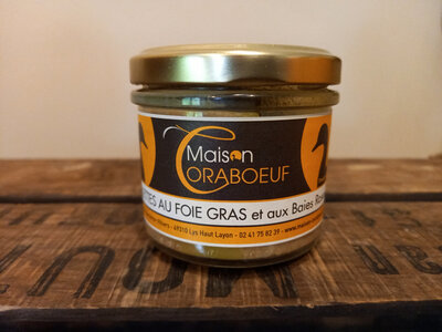 Rillettes au foie gras et baies rose
