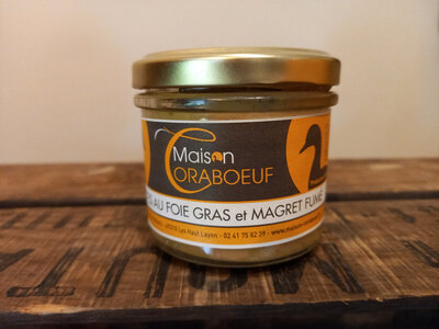 Rillettes foie gras et magret fumé